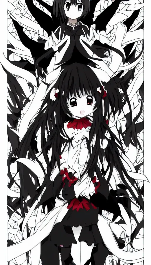 Image similar to the devil drawn like the anime Gabriel DropOut