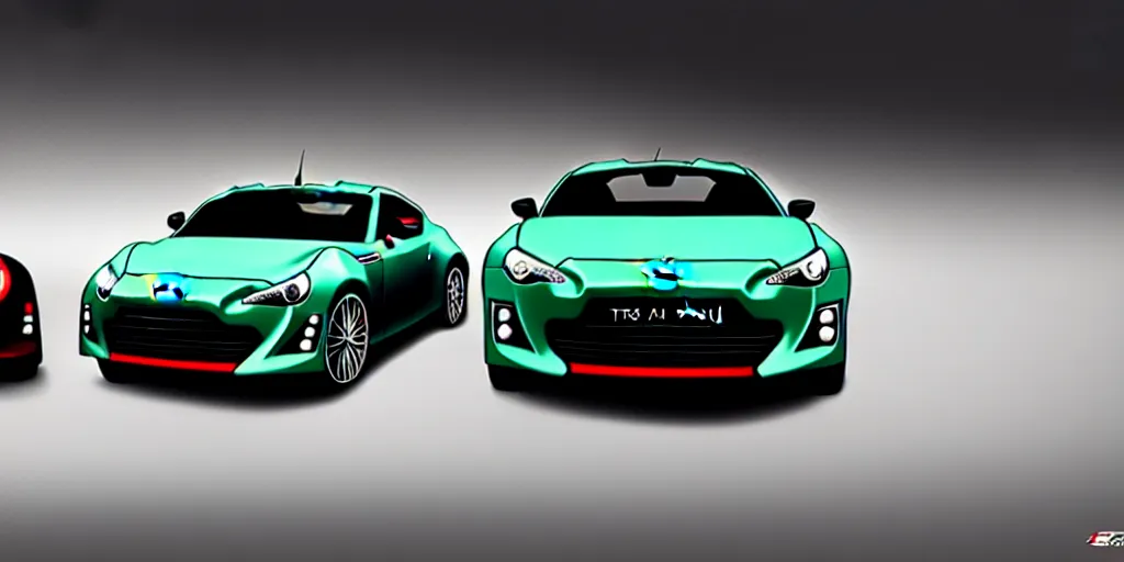 Image similar to hybrid design of Toyota gt86 2015 and Aston Martin 2022. No background, concept art style.