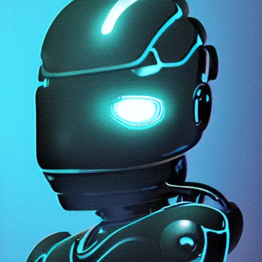 Image similar to robot in cyberchill aesthetic style