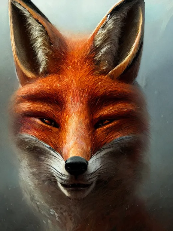 Prompt: a ultradetailed beautiful painting of a close view of an intricate wooden mask of a fox with wonderful colors, concept art, high resolution 4 k, by tom bagshaw, greg rutkowski, charli bowater and artgeem