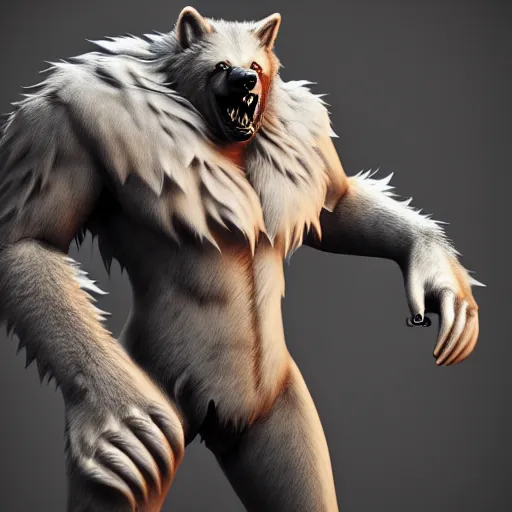 Image similar to cute handsome cuddly werewolf from van helsing unreal engine hyperreallistic render 8k character concept art masterpiece