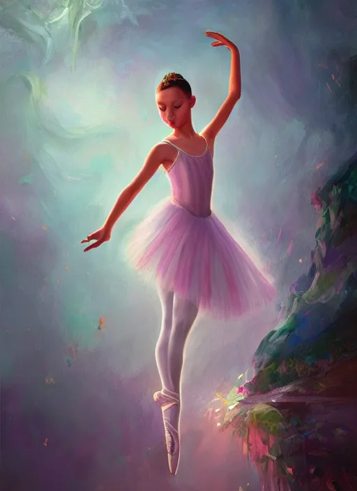 Prompt: children's book cover art, ballerina, magical atmosphere, trending on artstation, 3 0 mm, by noah bradley trending on artstation, deviantart, high detail, stylized portrait