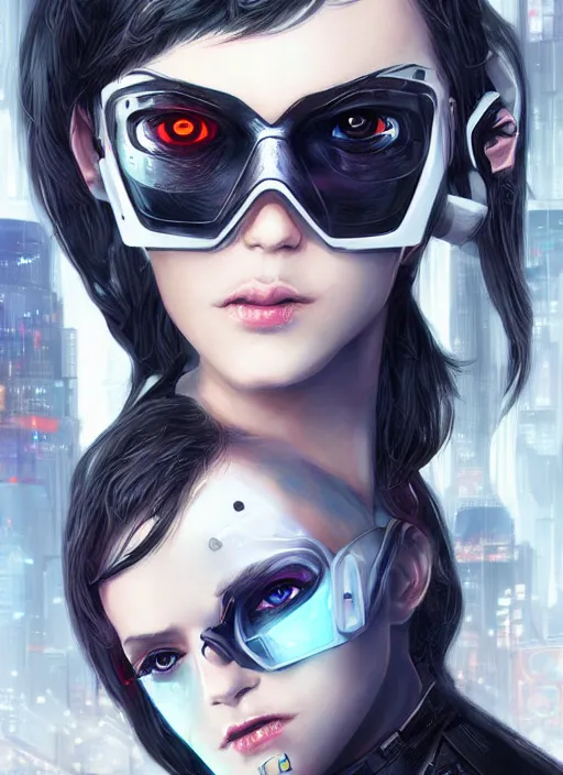 Image similar to teen elf, cyberpunk hacker, black hair, gorgeous, amazing, elegant, intricate, highly detailed, digital painting, artstation, concept art, sharp focus, illustration, art by ross tran