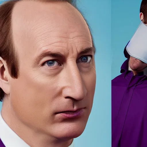 Image similar to Bob Odenkirk head wearing McDonlads uniform