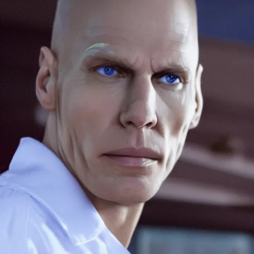 Image similar to Live Action Still of Jerma in Breaking Bad, real life, hyperrealistic, ultra realistic, realistic, highly detailed, epic, HD quality, 8k resolution, body and headshot, film still