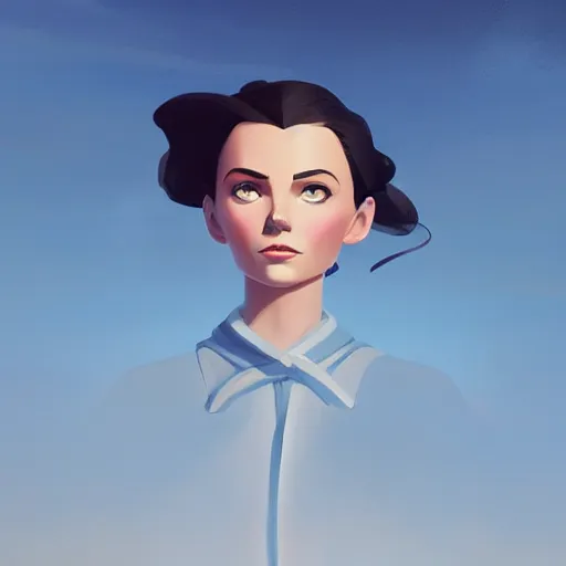 Image similar to face icon stylized minimalist gone with the wind 1 9 3 9, loftis, cory behance hd by jesper ejsing, by rhads, makoto shinkai and lois van baarle, ilya kuvshinov, rossdraws global illumination