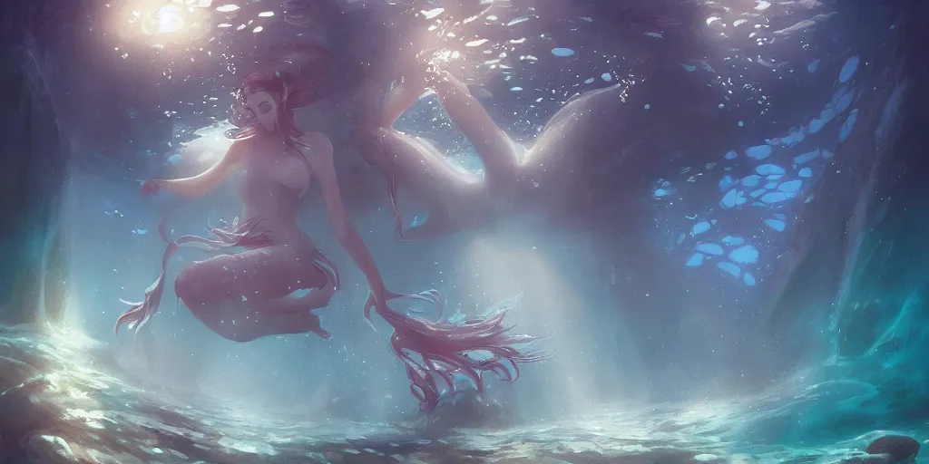 Image similar to underwater goddess by jordan grimmer