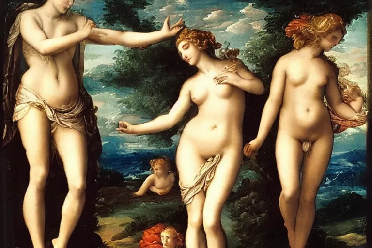 Image similar to aphrodite and venus