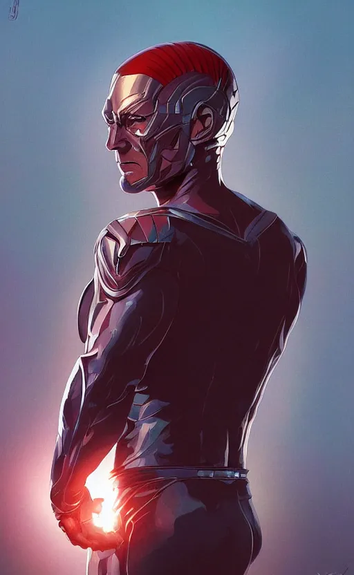 Prompt: Magneto, highly detailed, digital painting, artstation, standing, facing camera, concept art, smooth, sharp focus, illustration, art by artgerm and alphonse mucha, high definition digital art, dramatic lighting, in the style of ilya kuvshinov and Ross tran
