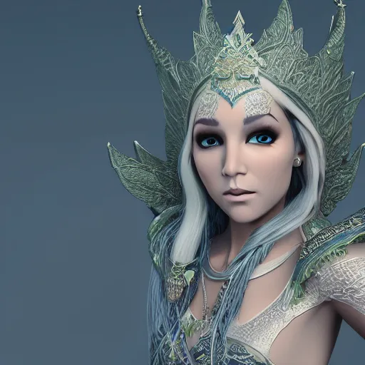 Image similar to elven princess, ornate 4 k intricate detailed octane render
