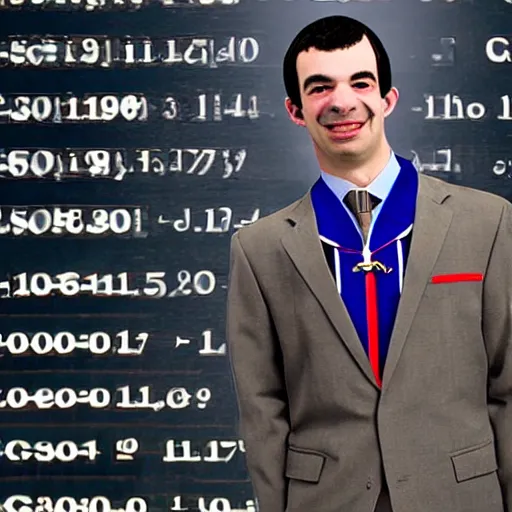 Image similar to nathan fielder graduating from one of canada's top business school with very good grades