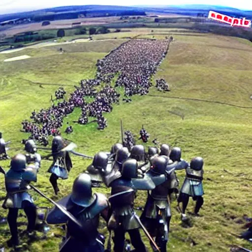 Image similar to gopro view of the battle of bannockburn