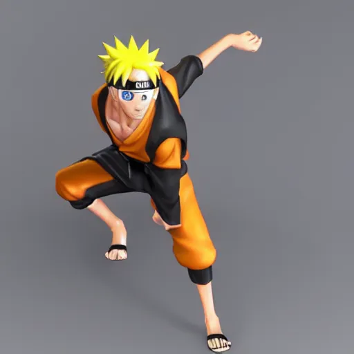 Prompt: Naruto Uzumaki, 3d model