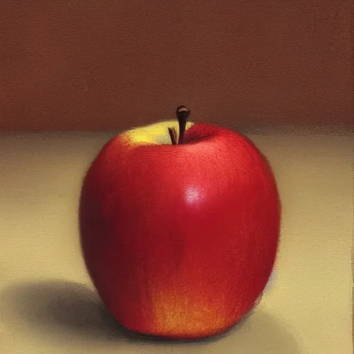 Image similar to still life of an apple, by Calarts