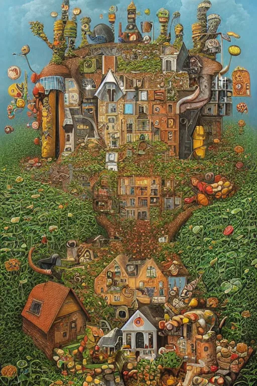 Image similar to by Jacek Yerka