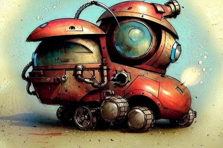 Image similar to adventurer ( ( ( ( ( 1 9 5 0 s retro future robot android mouse rv dumptruck house robot. muted colors. ) ) ) ) ) by jean baptiste monge!!!!!!!!!!!!!!!!!!!!!!!!! chrome red