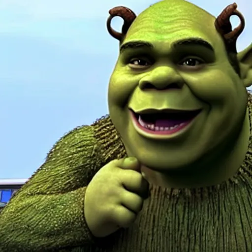 Prompt: A still of Shrek as Han Solo in Star Trek The Empire Strikes Back. Extremely detailed. Beautiful. 4K. Award winning.