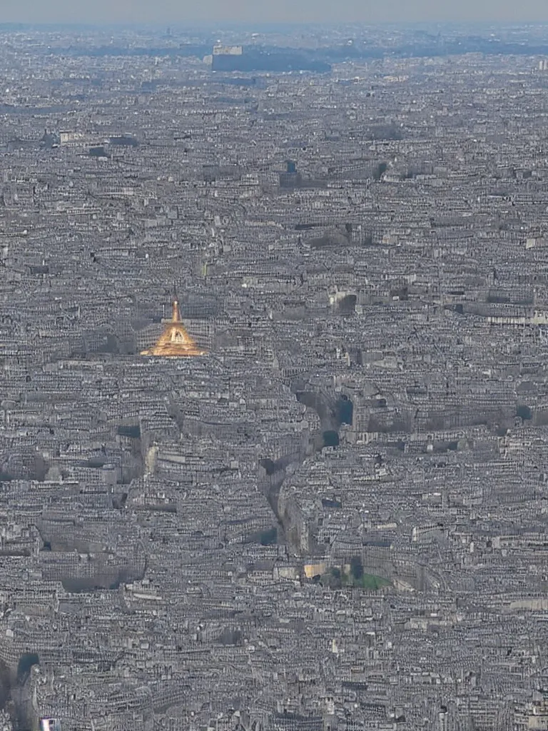 Prompt: ufo flying over paris, stolen footage, secret, natural lighting, realistic, news feed