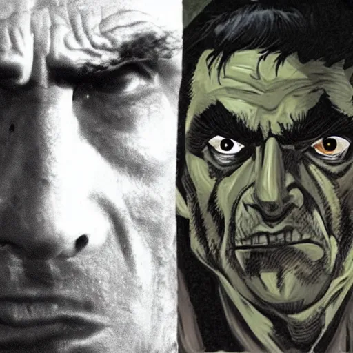 Prompt: travis bickle from taxi driver as an orc