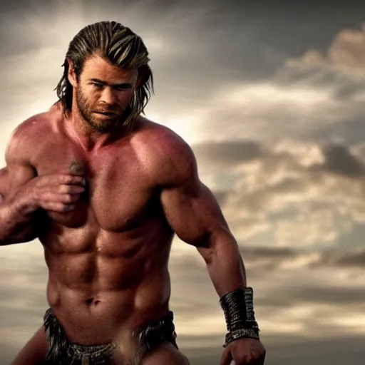 Prompt: Chris Hemsworth as a centaur, realistic, high definition.