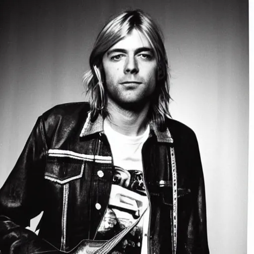 Image similar to kurt cobain in the 8 0 s