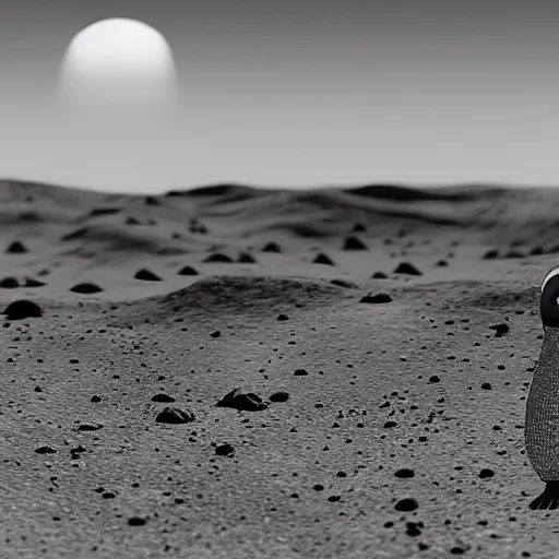 Image similar to pingu on mars