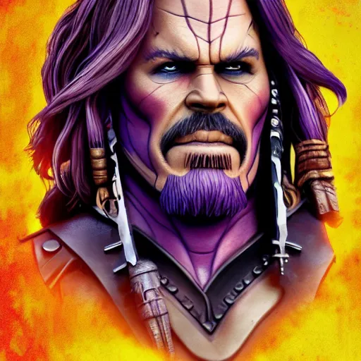 Prompt: thanos as jack sparrow, highly detailed, trending on artstation