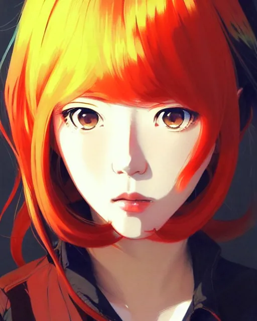 Image similar to ann takamaki | | very very anime!!!, fine - face, audrey plaza, realistic shaded perfect face, fine details. anime. realistic shaded lighting poster by ilya kuvshinov katsuhiro otomo ghost - in - the - shell, magali villeneuve, artgerm, jeremy lipkin and michael garmash and rob rey