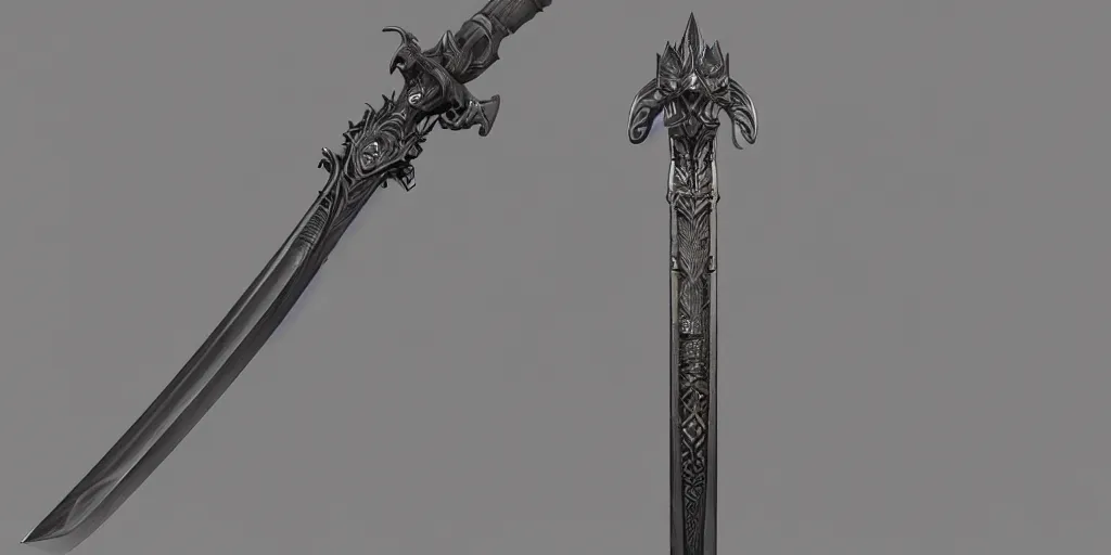 Image similar to sword design, shortsword, art by gerald brom, greg rutkowski and artgerm and james jean and zdzisław beksinski, 8 k, unreal engine, c 4 d