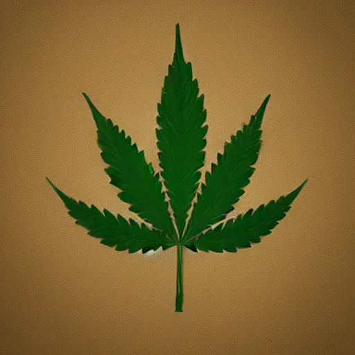 Image similar to game concept art of a cannabis symbolism, logo, cgsociety, artstation