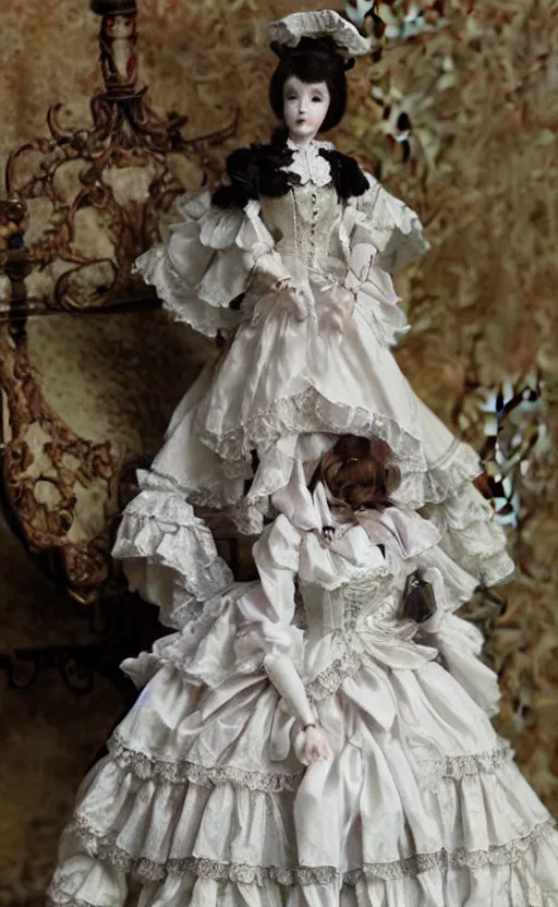 Image similar to dollfie in victorian dress