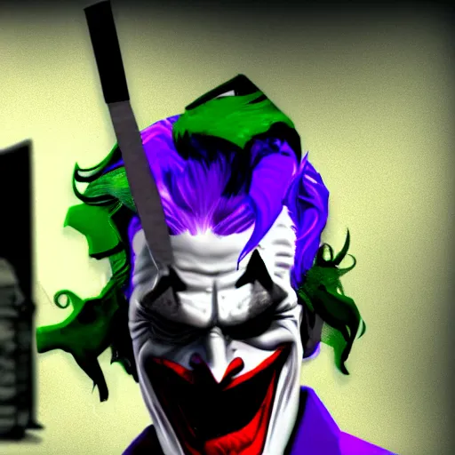 Prompt: The Joker in Garry's Mod