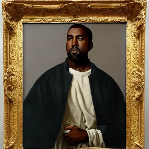 Prompt: oil on canvas, kanye west as the emperor of the french, François Gérard