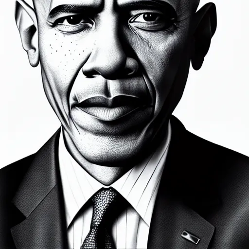 Prompt: Obama as Walter White in Breaking Bad, realistic, greyscale