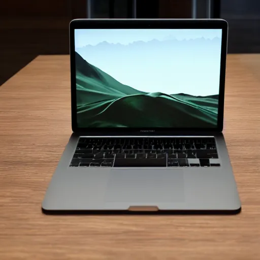 Prompt: walter white presenting the new macbook pro, photorealistic, highly detailed, sharp focus, 4 k, movie still
