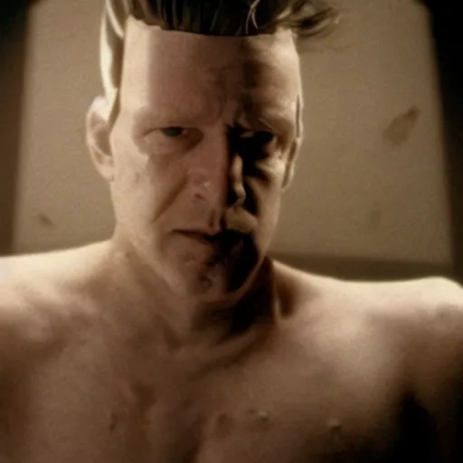 Prompt: movie still of a cyborg, cinematic composition, cinematic light, by lars von trier and david lynch