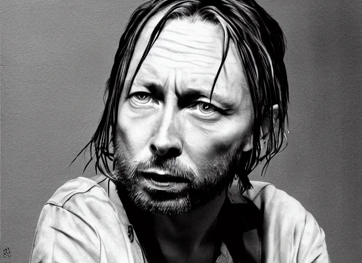 Prompt: beautiful photographs of prints of thom yorke picture on a table, hyper realistic, variations of thom yorke, ( forest ), high quality photographs, various mixed styles, intricate details, diverse colors, deep emotional impact