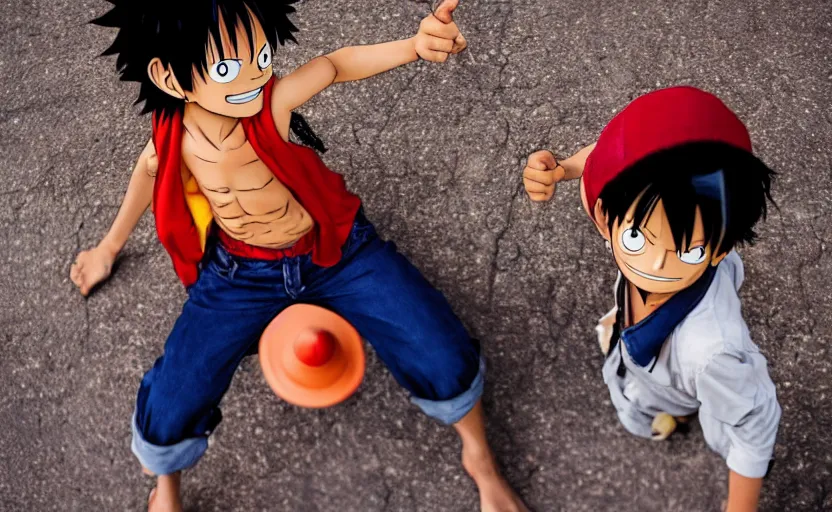 Image similar to a luffy, photography
