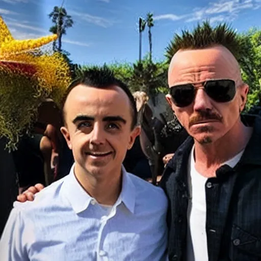 a photo of frankie muniz standing next to walter white | Stable ...