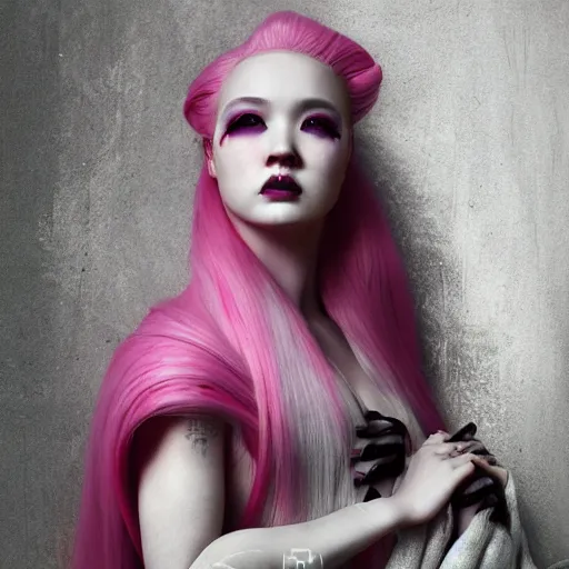 Image similar to pinkie pie as a sith lord, photograph by Zhang Jingna