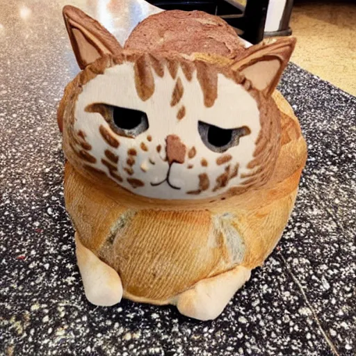 Image similar to bread cat