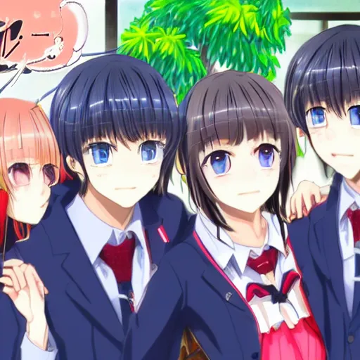 Image similar to Kanojo x Kanojo x Kanojo