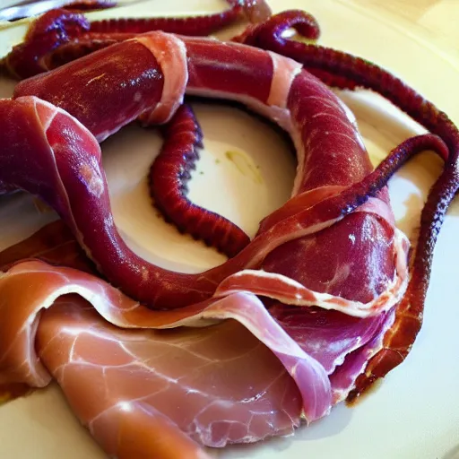 Image similar to octopus prosciutto undersea