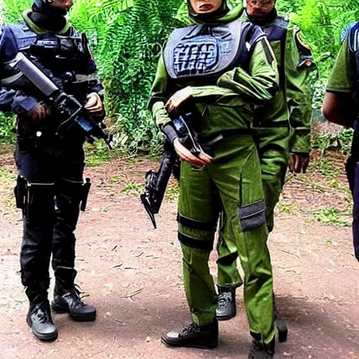 Image similar to extraterrestrial zeta reticulan alien, arrested by special forces