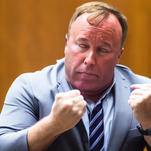 Image similar to Alex Jones desperately reaching for his out of reach phone in the courtroom, EOS 5DS R, ISO100, f/8, 1/125, 84mm, RAW, Dolby Vision, Unblur