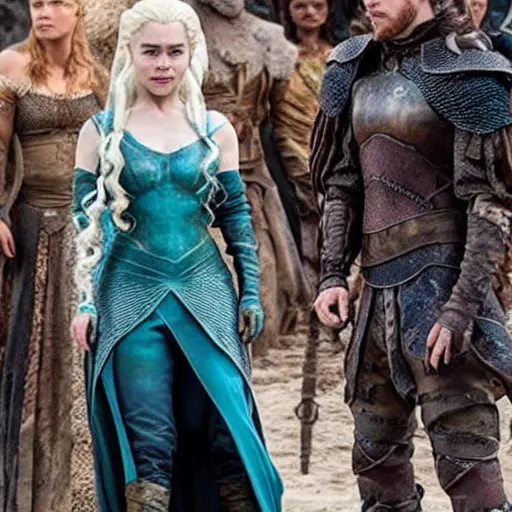 Image similar to Emilia Clarke as Mera, full body