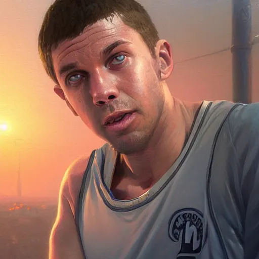 Image similar to highly detailed portrait steve curry basketball player in gta v, stephen bliss, unreal engine, fantasy art by greg rutkowski, loish, rhads, ferdinand knab, makoto shinkai and lois van baarle, ilya kuvshinov, rossdraws, tom bagshaw, global illumination, radiant light, detailed and intricate environment