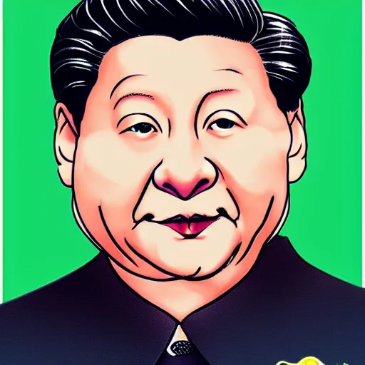 Prompt: portrait of Xi Jinping in the style of Anime