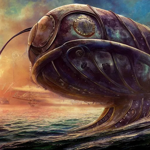 Image similar to 2 0, 0 0 0 leagues under the sea, artstation hall of fame gallery, editors choice, # 1 digital painting of all time, most beautiful image ever created, emotionally evocative, greatest art ever made, lifetime achievement magnum opus masterpiece, the most amazing breathtaking image with the deepest message ever painted, a thing of beauty beyond imagination or words