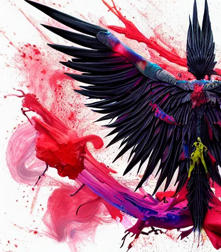 Image similar to Tim Burtons style Gundham Wing by Alex Pardee and Nekro and Petros Afshar, and James McDermott,unstirred paint, vivid color, cgsociety 4K